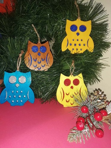 Pendente natale legno - di,