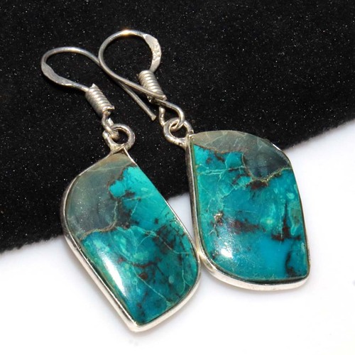 Orecchini shattuckite argento - orecchini,