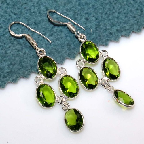 Orecchini peridoto argento 925 - argento,