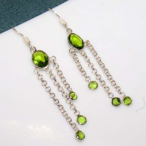 Orecchini peridoto argento 925 - orecchini,