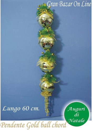 Natale pendente campane gold - pendente,